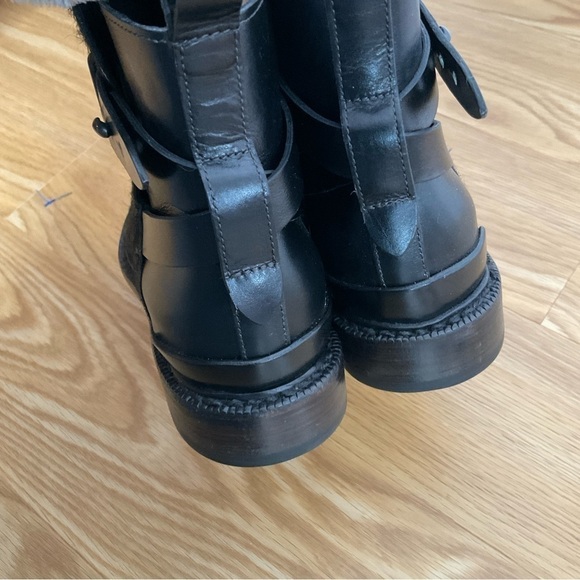 Rag & Bone Driscoll Chelsea Fur and Leather Boots Size 36.5 Black - Picture 10 of 14